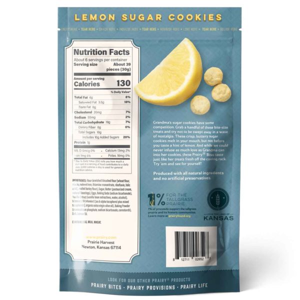 Lemon Sugar Cookies - Medium - Back
