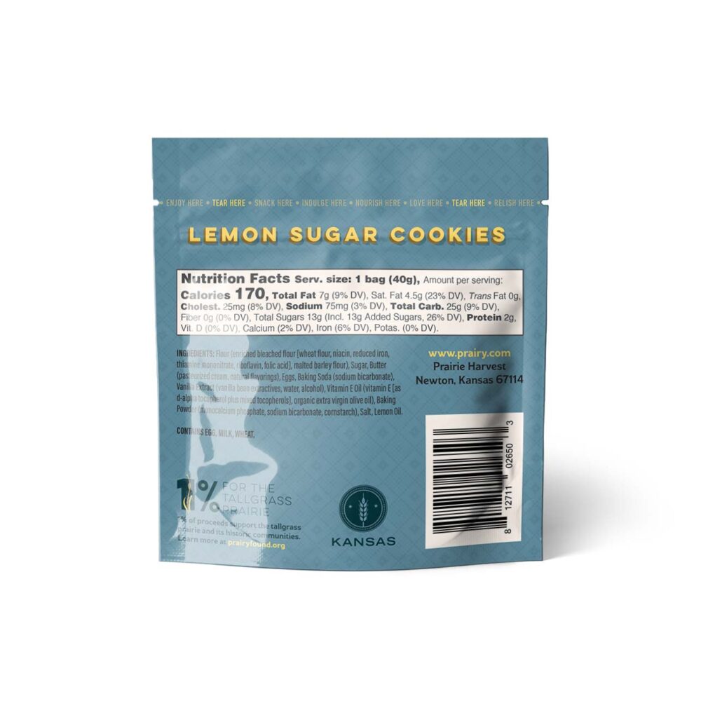 Lemon Sugar Cookies - Snack - Back