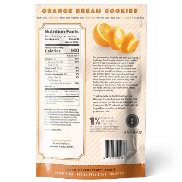 Orange Dream Cookies - Medium - Back