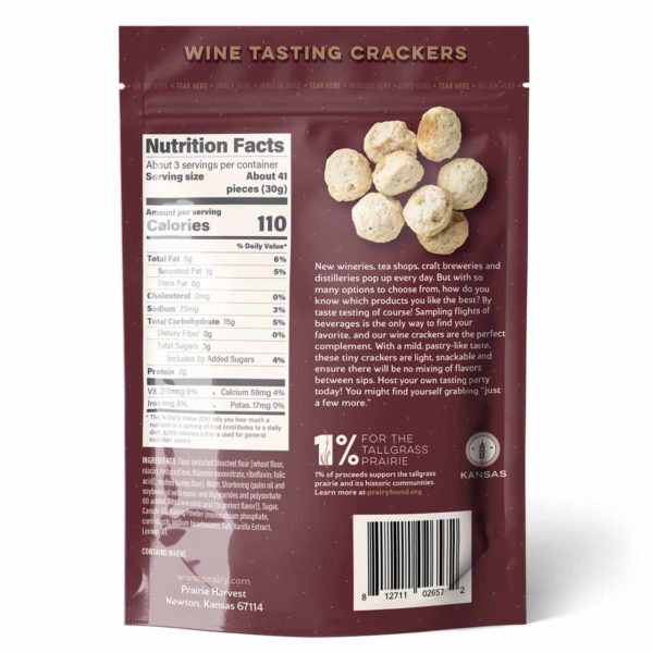Wine Tasting Crackers - Small - Back