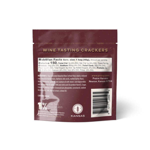 Wine Tasting Crackers - Snack - Back